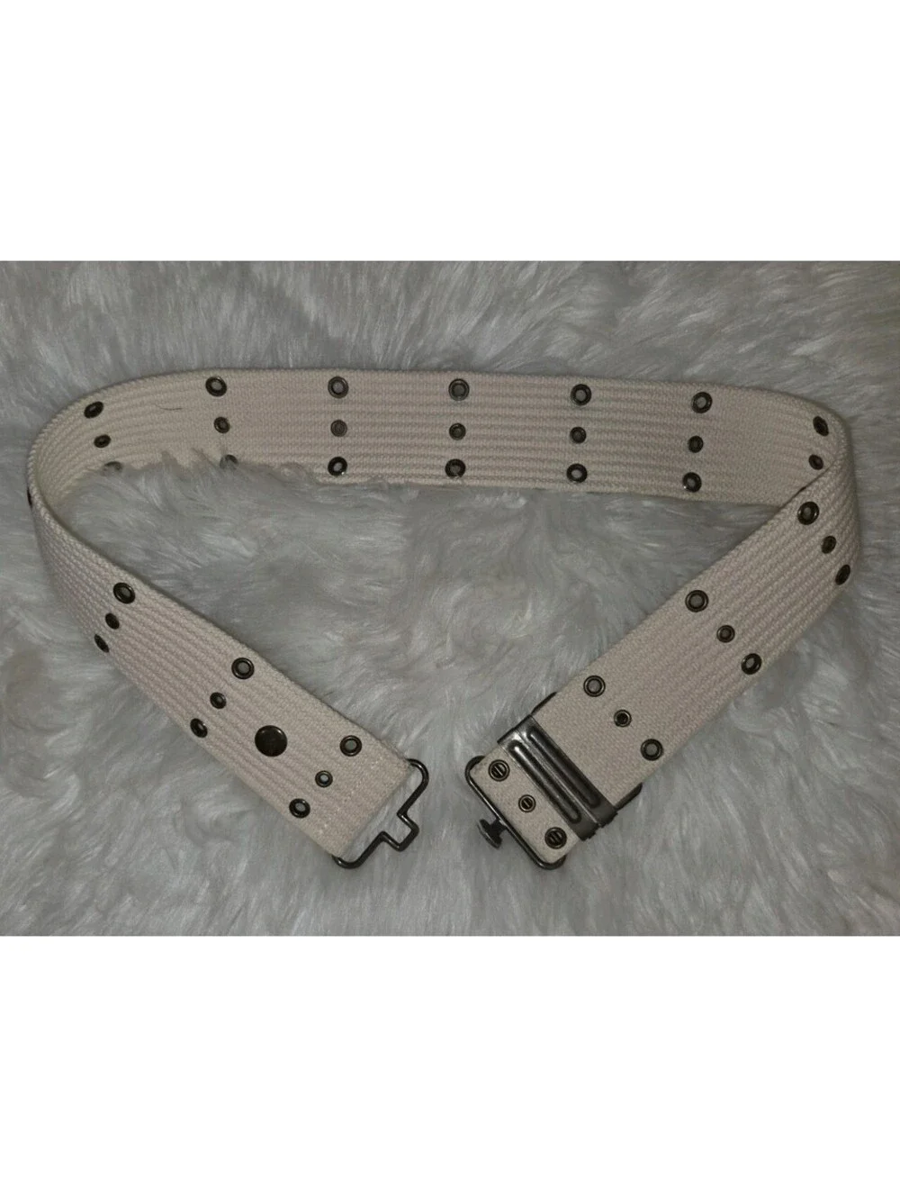 J.Crew J Crew Small Medium Beige Pistol Style Fabric Belt - Picture 2 of 7